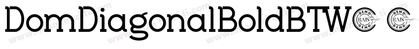 DomDiagonalBoldBTW05-Rg Regular字体转换